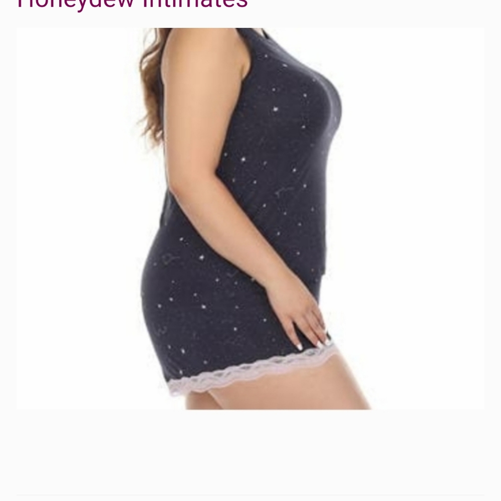 Honeydew Ladies' 2-piece Tank and Short Set lace nwt night blue - Picture 5 of 6